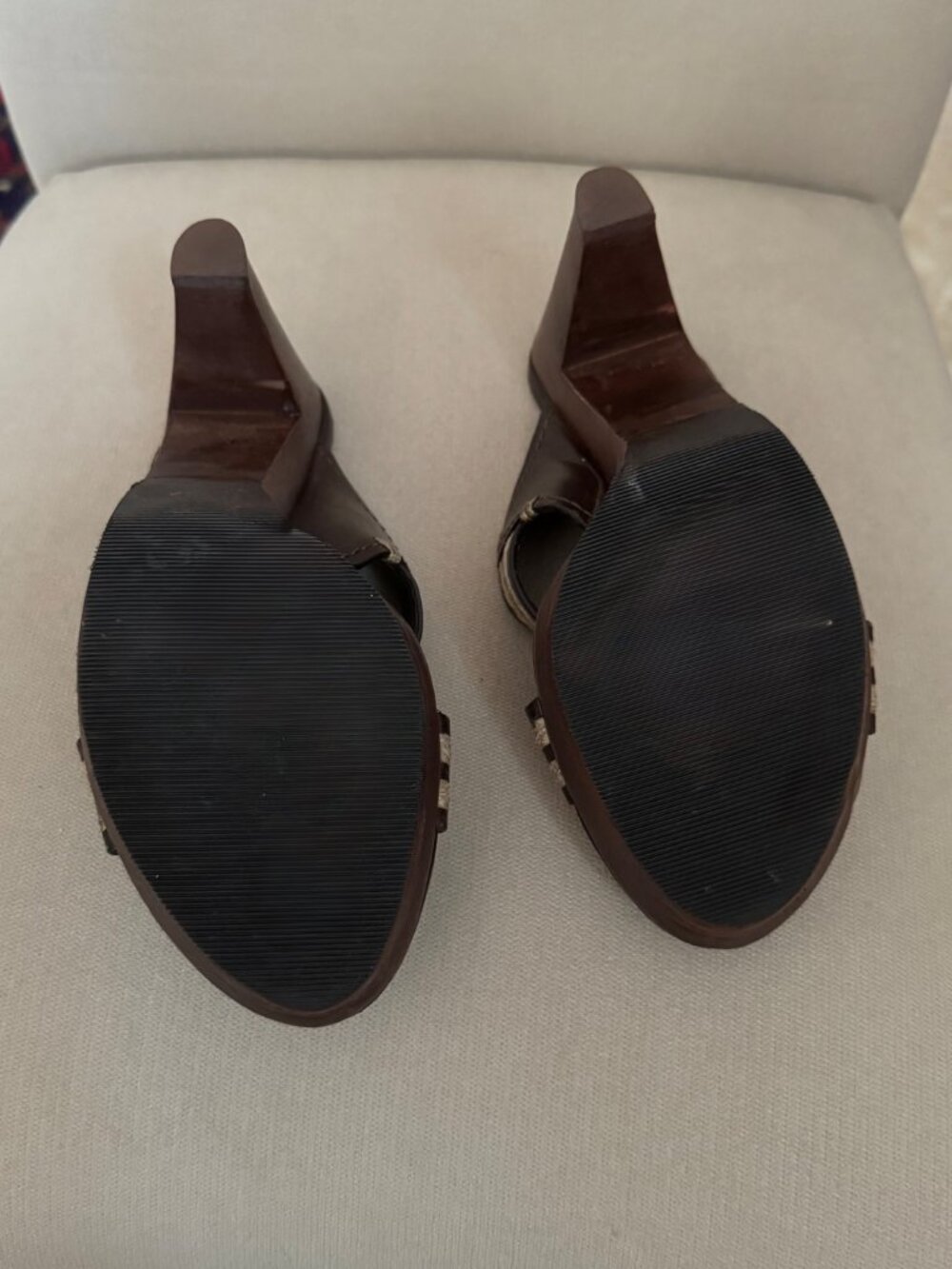 Cole‎ Haan Womens Skylar Slide Open-Toe Cross Straps Sandals Heels SZ 6.5 - Picture 10 of 13